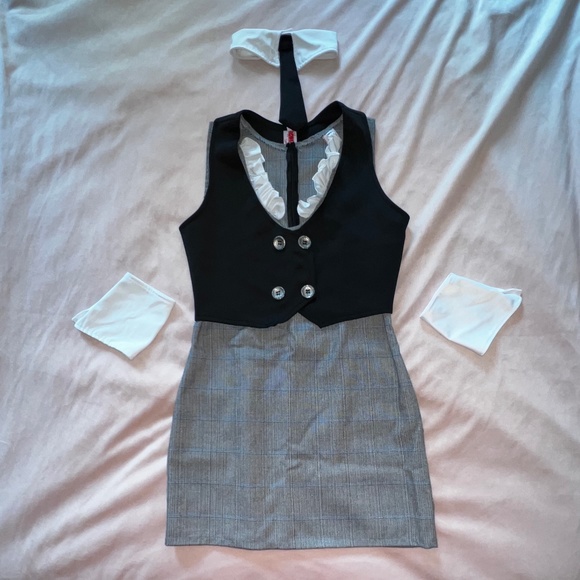 ROMA Sexy Librarian Bodycon Halloween 4pc Costume Set Cosplay Set Size M/L - Picture 3 of 14